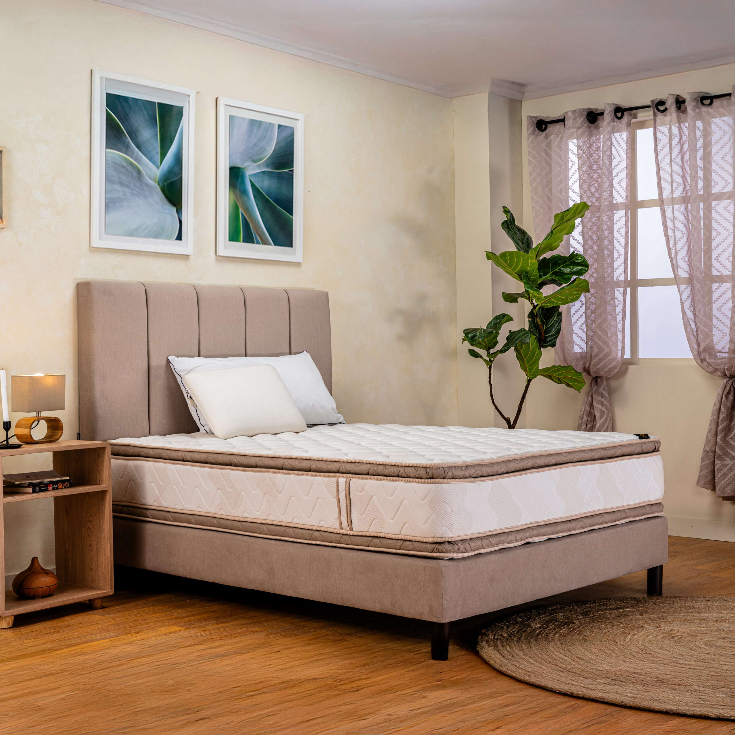 Colchón Spring Zen Natural + Almohada Siliconada - Image 2